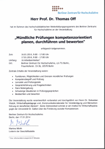 Mündliche Prüfungen kompetenzorientiert planen, durchführen und bewerten