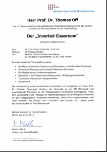 Der Inverted Classroom