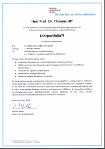 Lehrportfolio