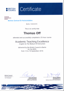 Academic Teaching Excellence