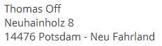 Bitte laden Sie dieses Bild für ein vollständiges Impressum: 
								Dipl.-Informatiker Thomas Off, Neuhainholz 8, 14476 Potsdam - Neu Fahrland